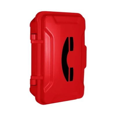 Telefone de emergência vermelho externo, telefone à prova d'água SIP piscina telefone para hotel