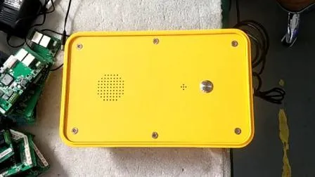 Telefone de emergência de botão duplo industrial 3G à prova de intempéries ao ar livre