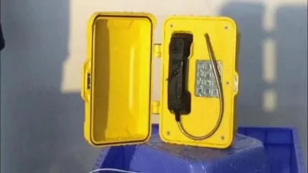 Telefone industrial antivandalismo à prova de intempéries J&R com visor LCD
